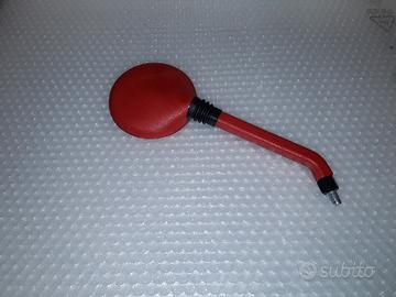 SPECCHIO MOTO FILETTO 10mm ROSSO