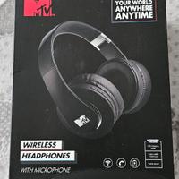 CUFFIE MTV WIRELESS BLUETOOTH  con microfono