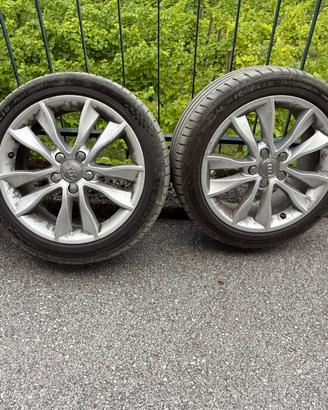 Cerchi 17 con gomme audi a3 audi a4 ecc
