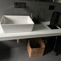 Lavello + pianale in vetro e 2 sanitari