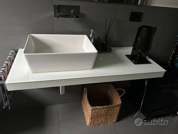 Lavello + pianale in vetro e 2 sanitari