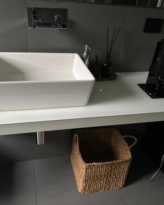 Lavello + pianale in vetro e 2 sanitari