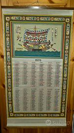 Calendario Egitto 1970 Vintage