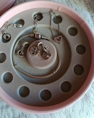 charm Pandora quantità 3, catenina di sicurezza, c