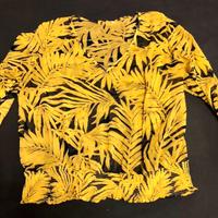 Blusa semi trasparente