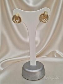 Orecchini a lobo in oro giallo 18kt