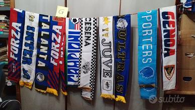 lotto sciarpe calcio 10 pezzi