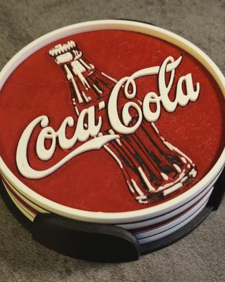 Sottobicchieri coca cola stampati in 3d