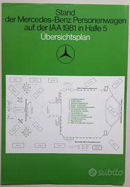 270 - DEPLIANT MERCEDES BENZ STAND IAA 1981