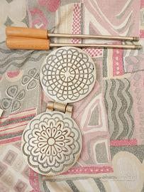 Stampo rotondo per cottura di cialde e ferratelle