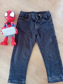 Pantaloni skinny blu taglia 86 cm