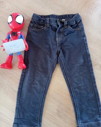 Pantaloni skinny blu taglia 86 cm