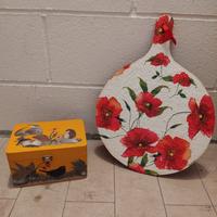 Oggetti al decoupage