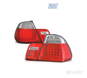 FANALI BMW E46 01-05 LED ROSSO CROMATO LOOK M3