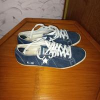 Scarpe sneakers all star basse 42 blu jeans unisex