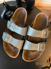 Birkenstock sandali donna tg 38 metallizzati