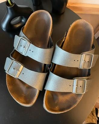 Birkenstock sandali donna tg 38 metallizzati