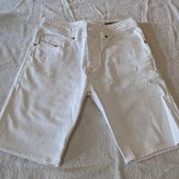 Bermuda di jeans Diesel, bianchi, taglia 29, usati