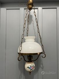 Lampadario vintage a caduta anni 50