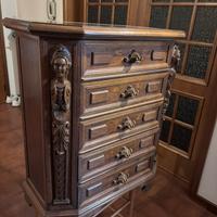 Settimino d’arte Neorimascimentale in noce!!