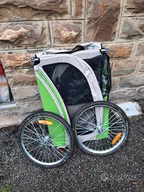 carrello porta cani per bicicletta 