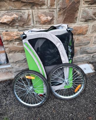 carrello porta cani per bicicletta 