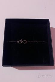 Bracciale ciondolo infinito, incisione “BFF”