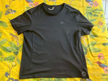 T-shirt tecnica nera Kalenji taglia XL
