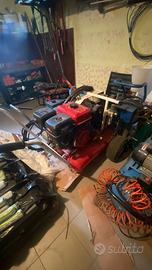 Sabbiatrice e motocompressore