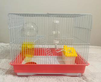 Gabbia per Criceti/Roditori Completa di Accessori