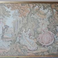 Arazzo con scena di vita quotidiana del Settecento