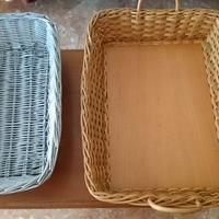 2 cestini in vimini cm. 30x45 in perfetto stato