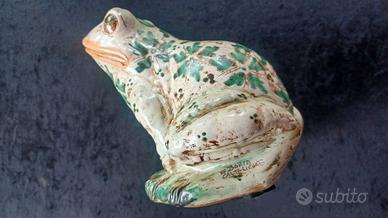 Grande rana in ceramica - E.Boria - Caltagirone -