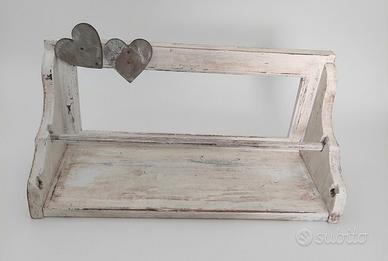 Mensola porta spezie shabby