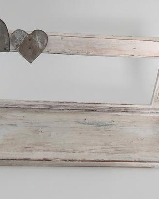 Mensola porta spezie shabby