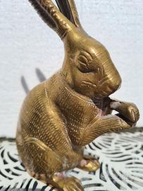 Coniglio in ottone vintage