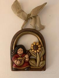 THUN statuina con angelo e girasole