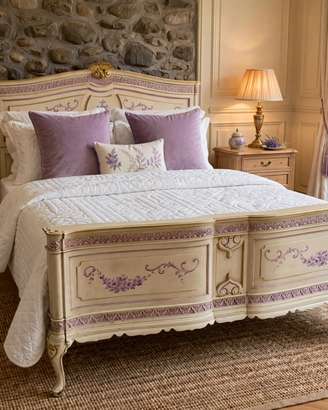 Antico Letto Decorato a Mano – Primi '900