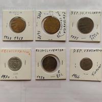 Mini serie di 6 monete RARE straniere varie