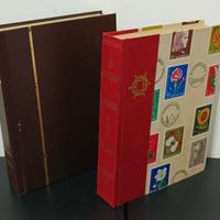 coppia album francobolli usati