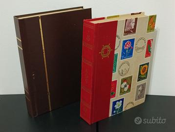 coppia album francobolli usati