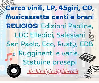 Dischi cassette CD canti religiosi presepe 