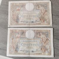 2 Banconote 100 Francs