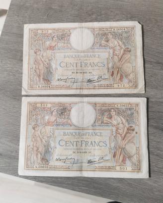2 Banconote 100 Francs
