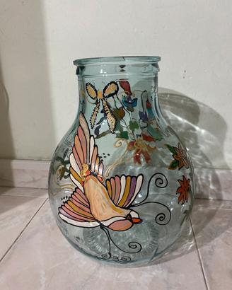 giara vintage dipinta a mano
