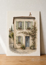 Maison de village francese – poster A3