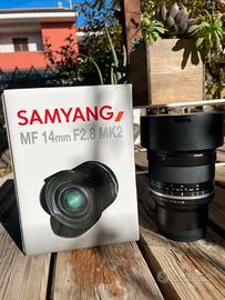 Samyang 14mm f2.8 mk2 sony e-mount