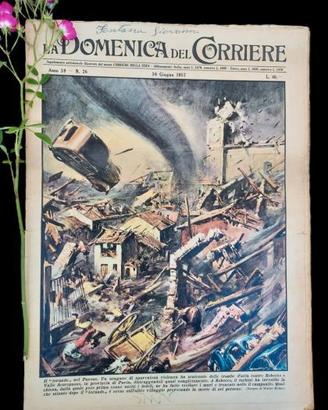 La Domenica del Corriere 30 giugno 1957  Tornado
