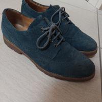 Scarpe Gutteridge derby brogue pelle blu taglia 43