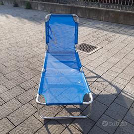 Lettino da spiaggia in alluminio